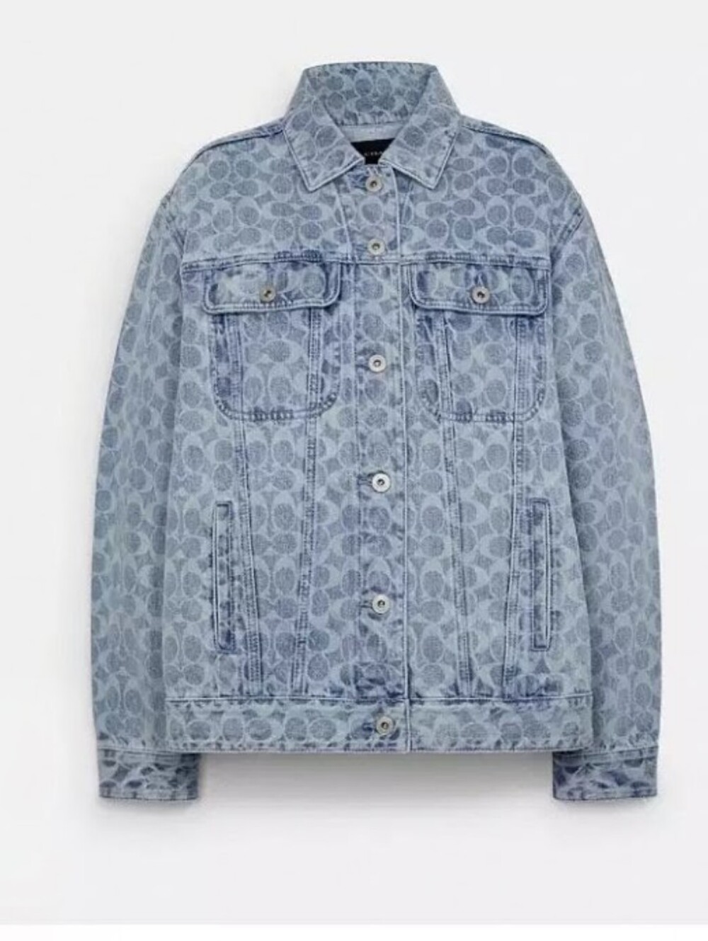 💙Coach Monogram Denim Jacket